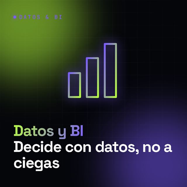 Gráfica de barras luminosa que representa métricas y business intelligence
