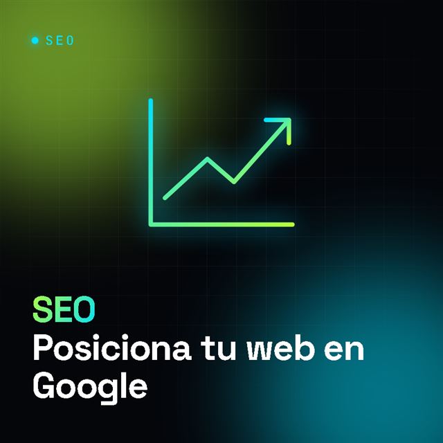 Gráfica ascendente luminosa que representa el crecimiento del posicionamiento SEO